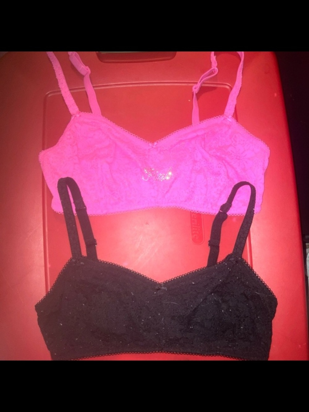 PINK Victoria's Secret Lace Bralette Duo